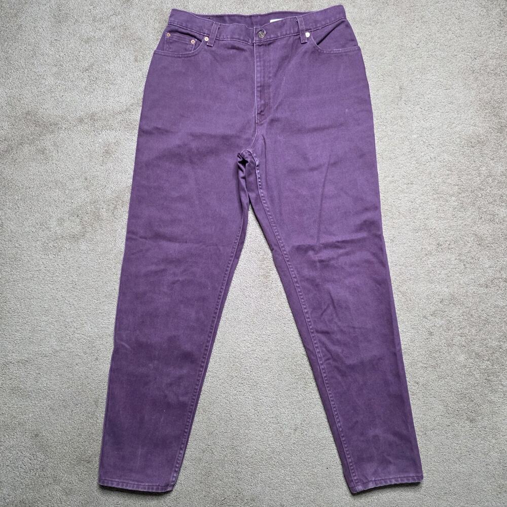 VTG 98 Levi’s 550 Purple Mom Jeans USA Relaxed Fit Tapered Leg, 16 (33x32)